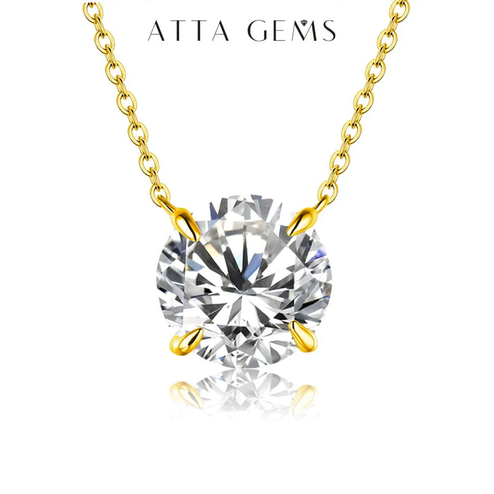 Golden Brilliance – Solitäranhänger mit Zirkonia