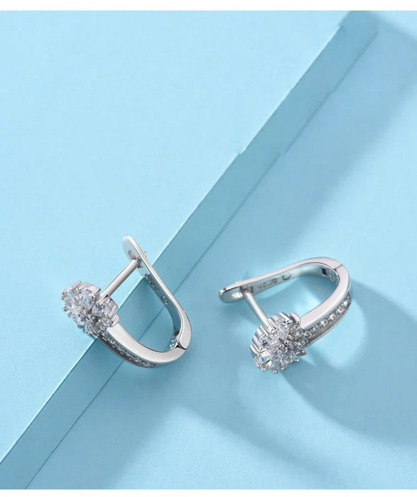 Blütenzauber 925 Silber-Ohrringe