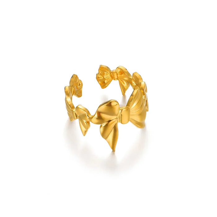 Goldene Statement-Ringe – Naturinspirierte Eleganz