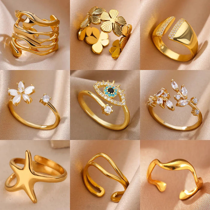 Goldene Statement-Ringe – Elegante Vielfalt für jeden Stil