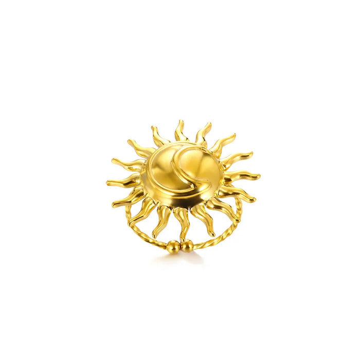 Goldene Statement-Ringe – Naturinspirierte Eleganz