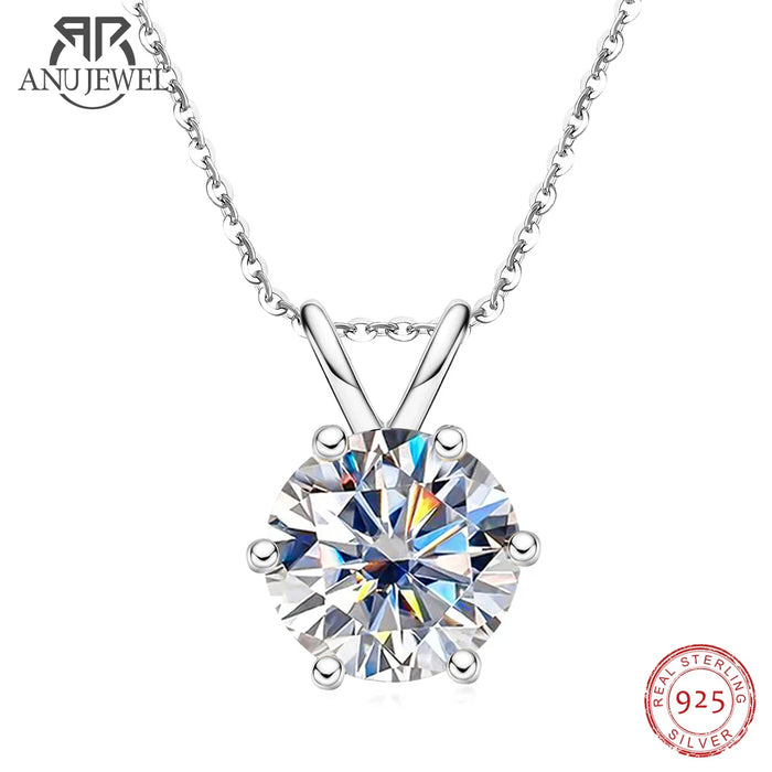 Diamond Shine – Solitäranhänger aus Sterling Silber