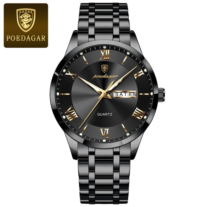 Kristall-Elegance Herrenuhr