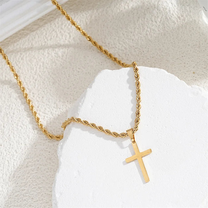 Goldene Kreuzkette – Klassischer Stil für jeden Anlass
