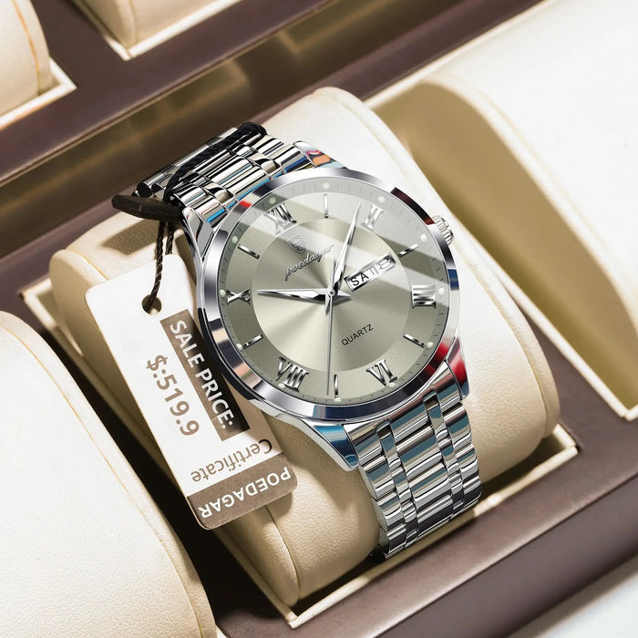 Kristall-Elegance Herrenuhr