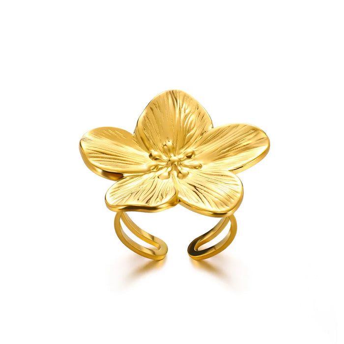 Goldene Statement-Ringe – Naturinspirierte Eleganz