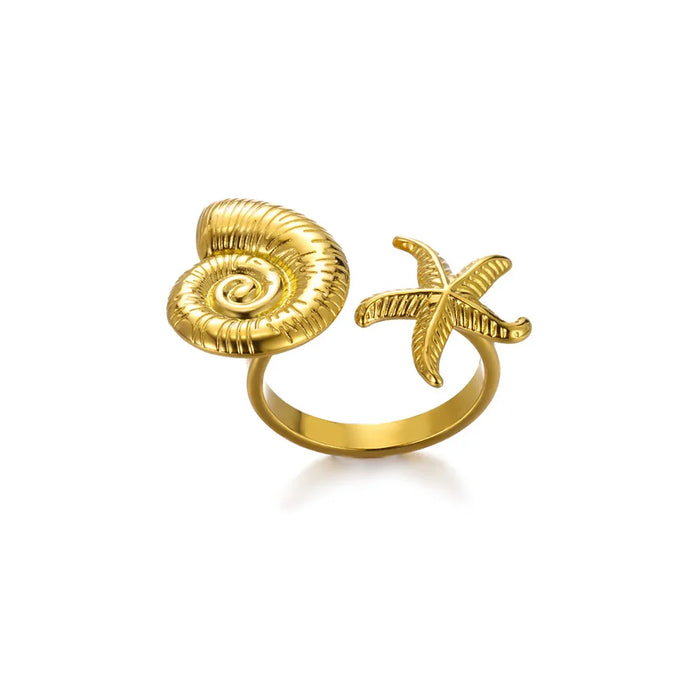 Goldene Statement-Ringe – Naturinspirierte Eleganz