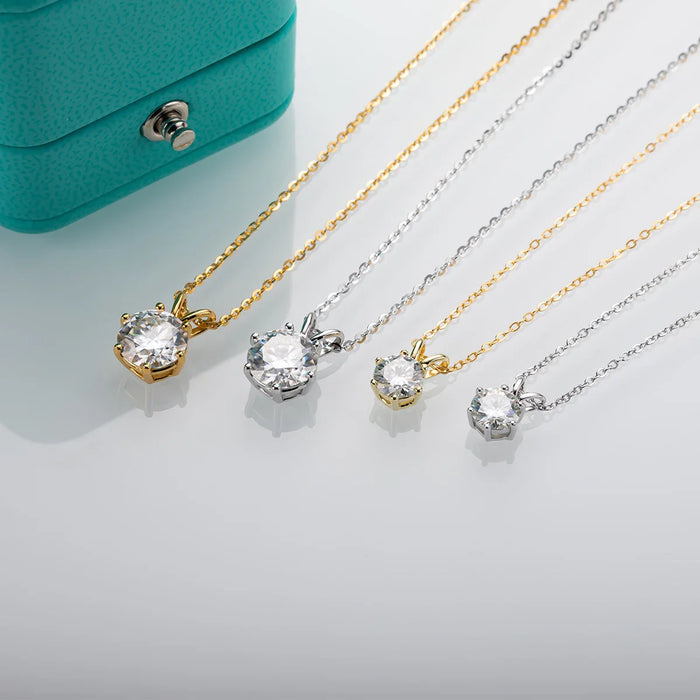 Diamond Shine – Solitäranhänger aus Sterling Silber